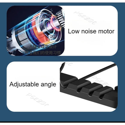 Laptop Cooling Base Is Suitable for 10 Inch/17 Inch Notebook Coolers with Adjustable Lifting and Strong Wind Power