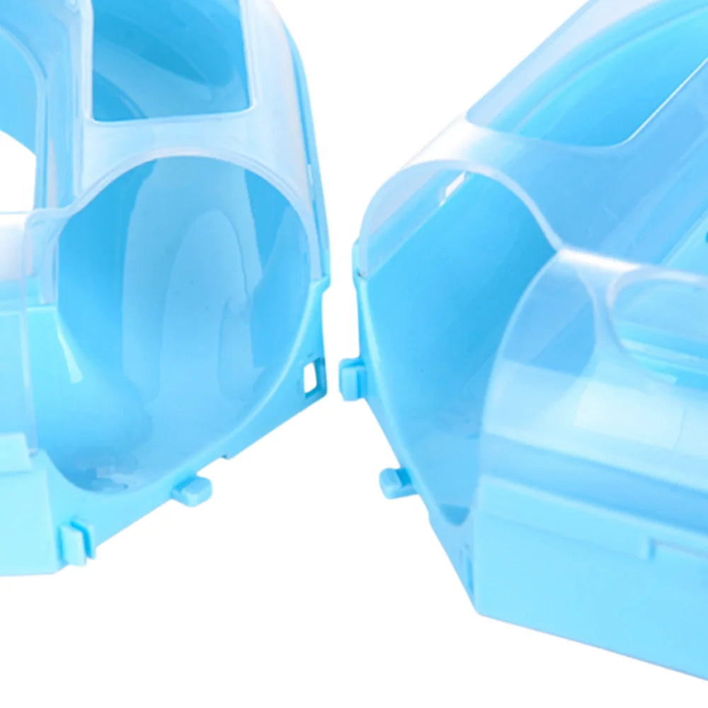 Interactive Cat Turntable Toy - 8-Shaped Track Tunnel with Spinning Ball, Multi-Cat Playhouse for Indoor Kittens