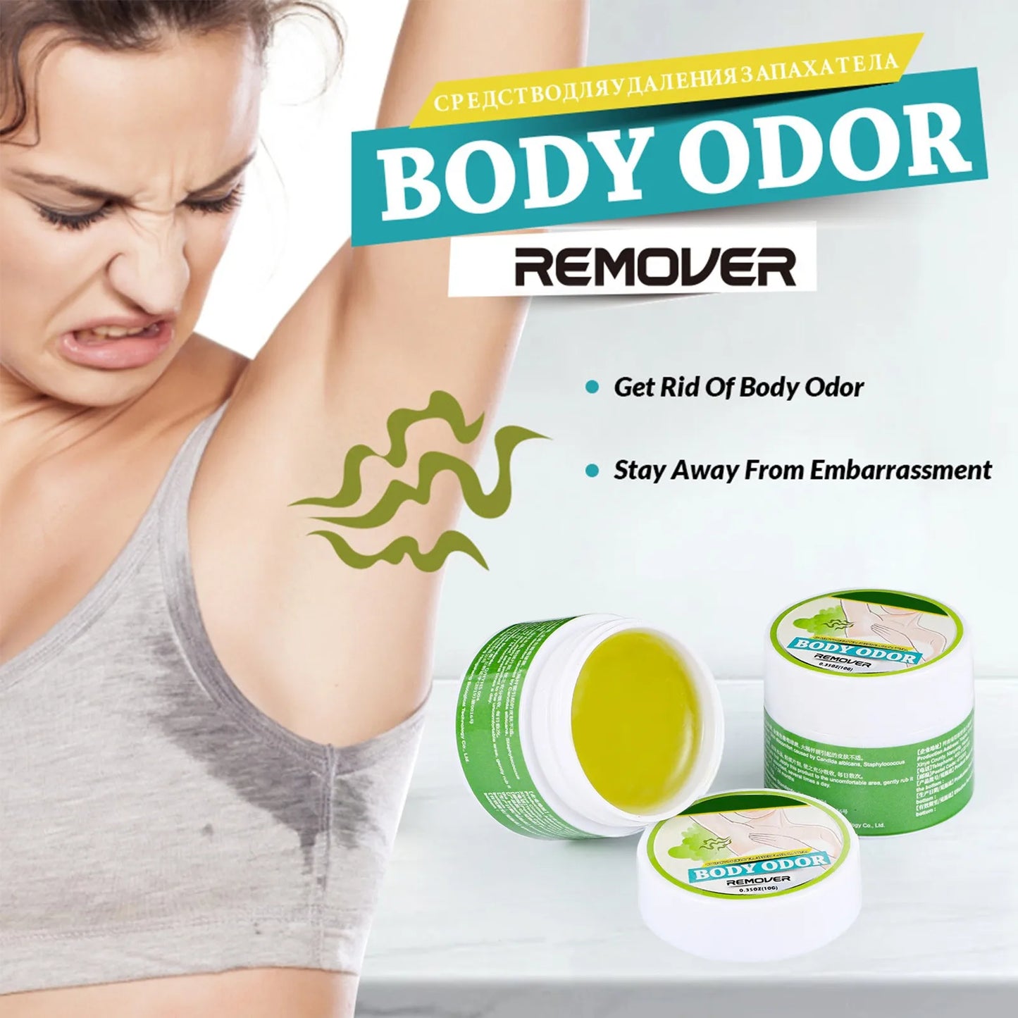 10g Odor Eliminator Effective Underarm Care Bleaching Cream Significant Effect Body Remove Odor Refreshing Lasting Aroma Cream