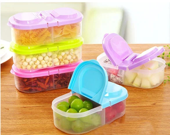 1PC Healthy Plastic Food Container Portable Lunch Box Capacity Camping Picnic Food Fruit Container Storage Box for Kids Dinnerw