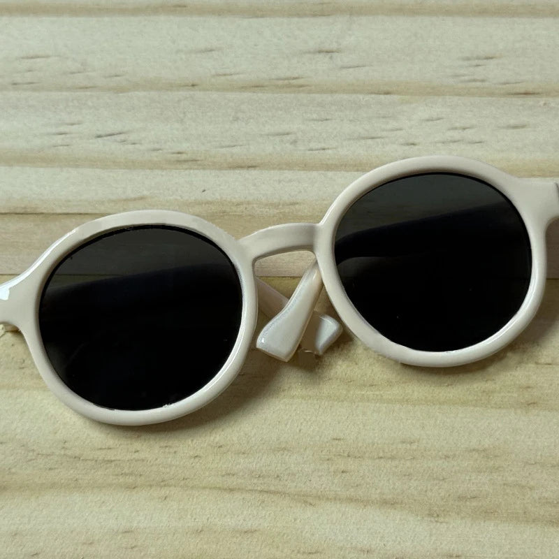 LABUBU 17cm Doll 6.5cm Transparent Glasses Stylish Sunglasses for 1/8 -1/4 BJD Doll Accessories