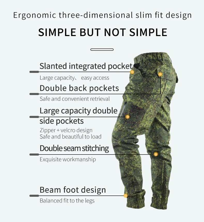 Mege Tactical Cargo Pants Joggers Outdoor Ripstop Working Hiking Hunting Trousers Men's Streetwear