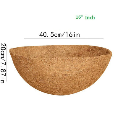 Coconut Palm Basket Cushion Coconut Palm Inner Lining Hanging Basket Hanging Pot Wall Hanging Flower Pot