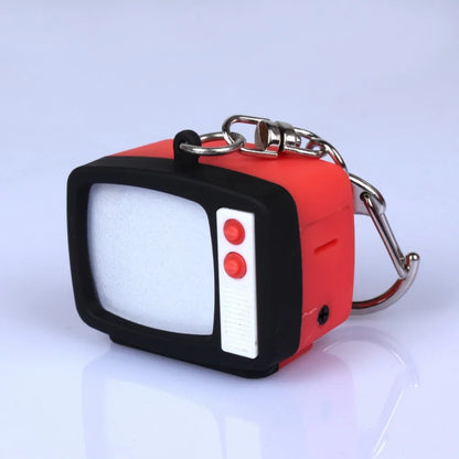 Creative Retro Television Keychain Miniature Television Tv Model Toy Creative Children Toy Keychain Pendant