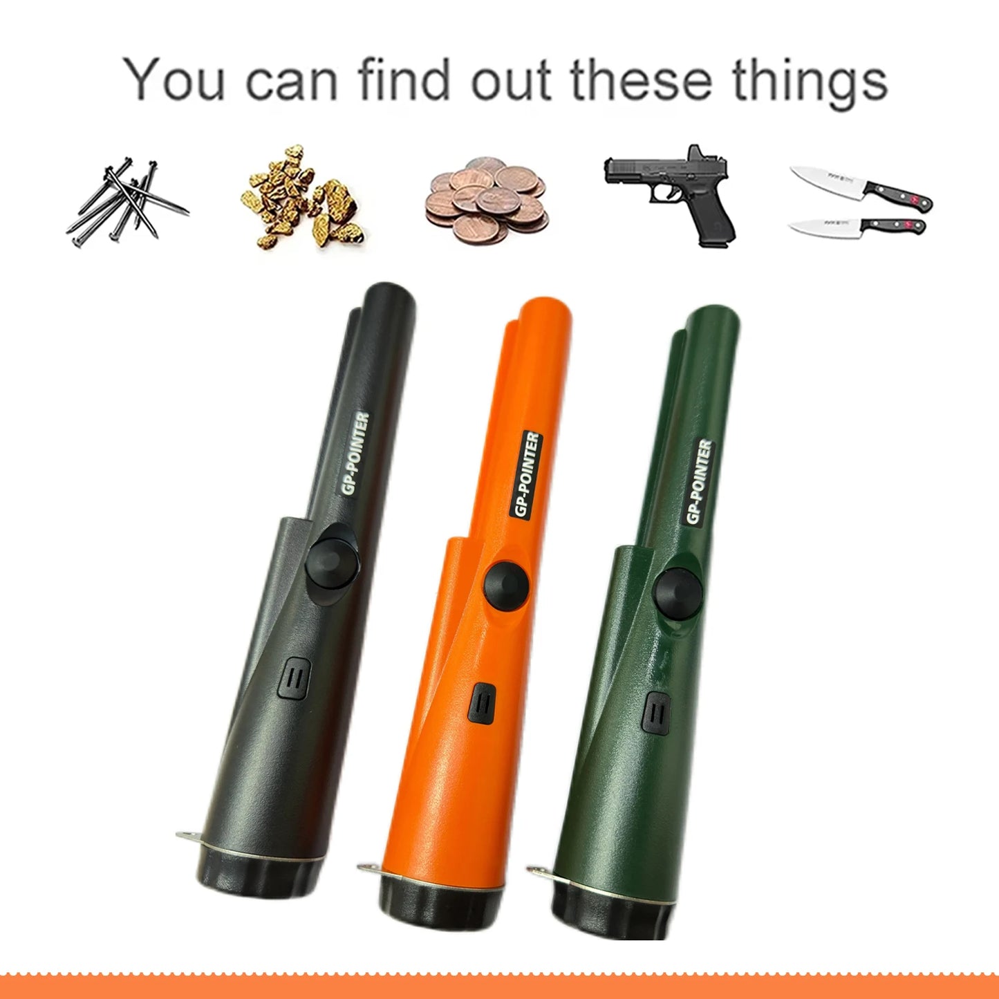 Metal Detector Professional Waterproof Handheld  Handheld  360° Scanning Unearthing Treasure Finder with High Sensitivity