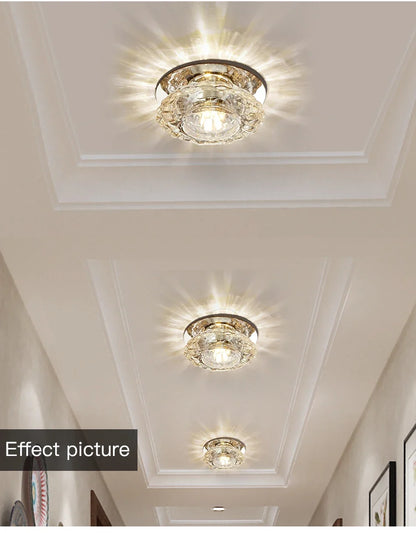 LED Ceiling Lamp for Aisle, Flush, Living Room, Crystal Corridor, Porch Light, Front Porch, Porch Light