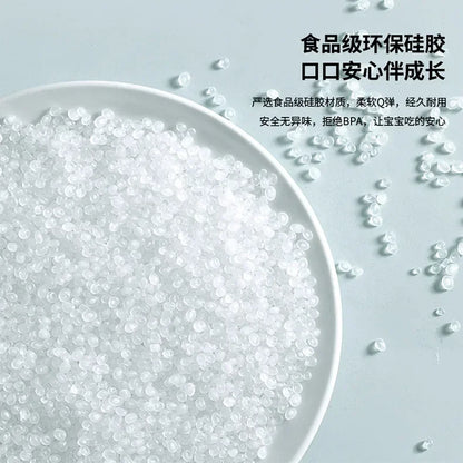 Silicone Baby Learn To Eat Spoon Small Curved Spoon Soft Rubber Feeding Silicone Cutlery Baby Training Spoon