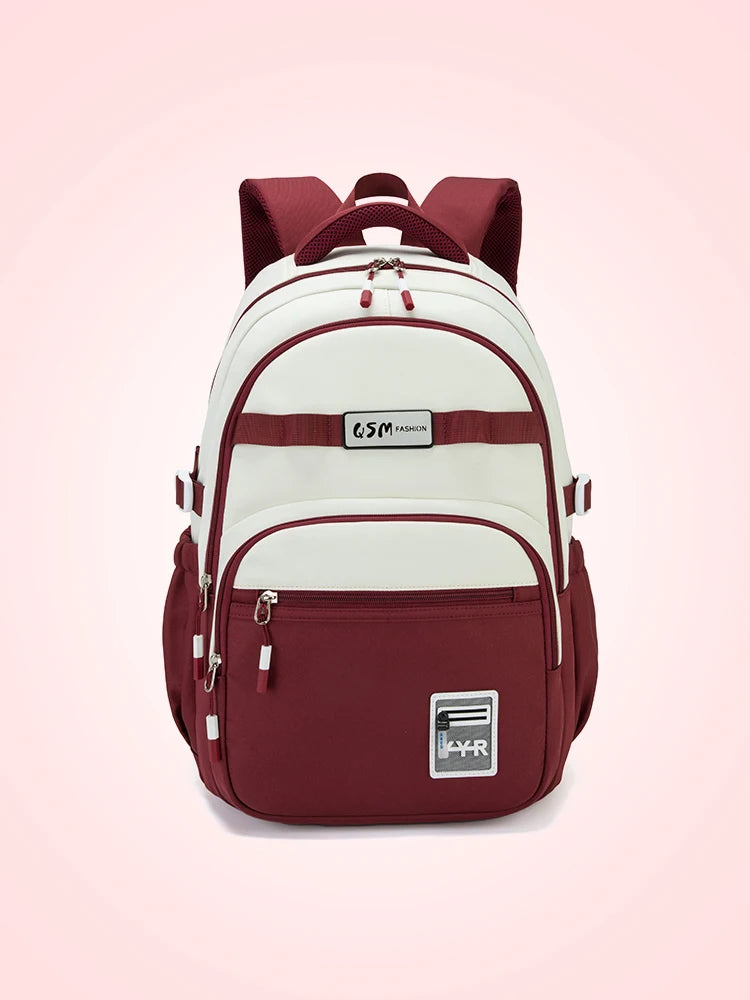 Schoolbags for Junior High School Girls with Good Looks, Korean Style Large Capacity College Style Backpacks for Women