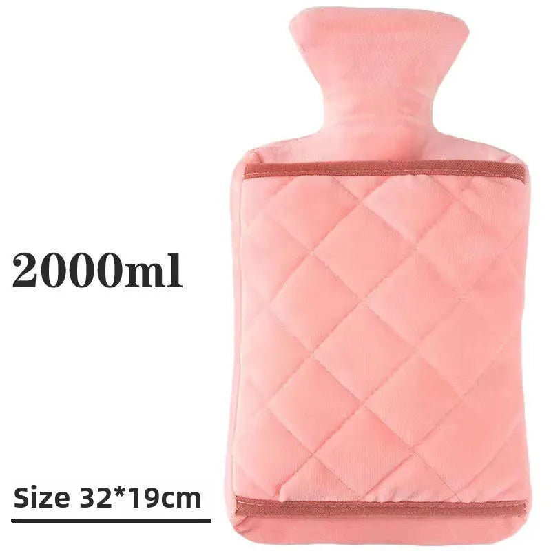1PC Hot Water Bottle 1000ml Water Filled Winter Hot Water Bag Hand and Foot Thermos Hot Water Bottle Hot Water Accessories