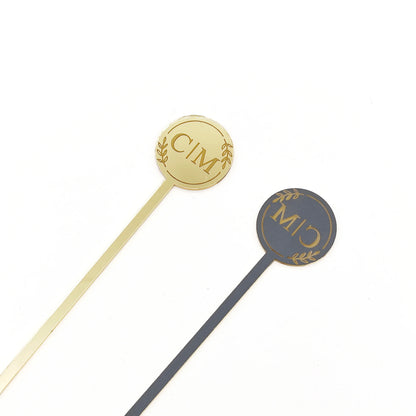 50pcs Personalized Acrylic Bachelorette Party Drink Stirrers, Birthday Swizzle Decoration, Wedding logo custom Cocktail Stirrers