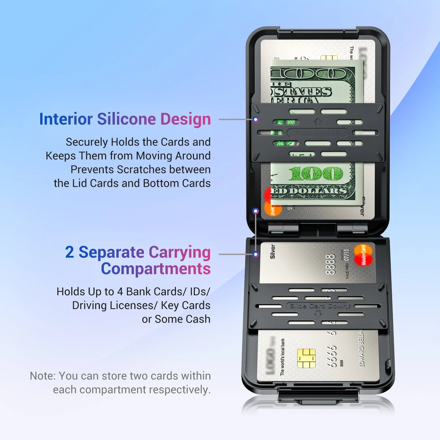 Magnetic Wallet & Card Holder with RFID Blocking Function for iPhone 16 15 14 Pro/ Pro Max/ 13 Pro Max/ 13 12 Pro MagSafe Wallet