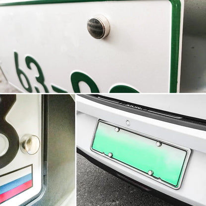 4Pcs Stainless Steel License Plate Security Screws Kit for Fastening Frame License Plate Cover Security Bolts