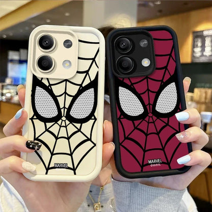 Marvel SpiderMan Anime Phone Case For Redmi Note 13 12 Pro Plus 5G Note 13 12 11 10 Pro 12C 10C 9C A2 A1 Carton Redmi Phone Case