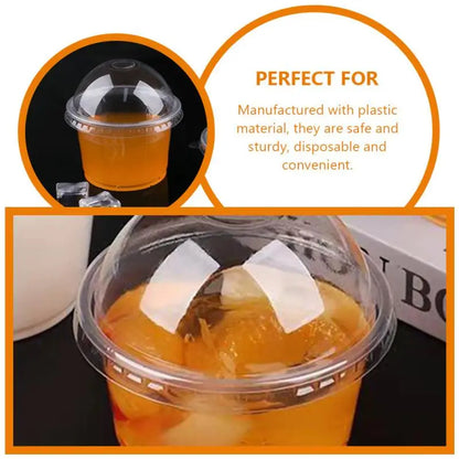 50Pcs Disposable Pudding Cups Plastic Dessert Cups Ice Cream Bowls Cake Containers Yogurt Jars Takeout Boxes Snack Cups Treat