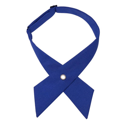 Crisscross Bow Tie Fashionsolid Color  Detachable Collar jk Apparel Accessories