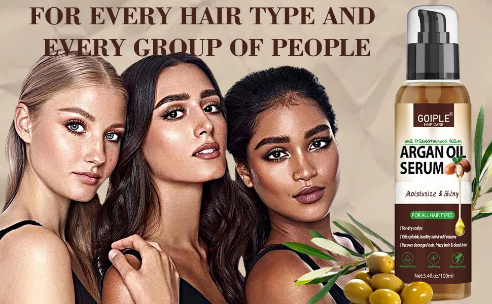 100ml Natural Argan Oil Hair Serum Repair Strengthening Moisturize Shiny Hair Healthy Scalps Treatment Care Conditioner