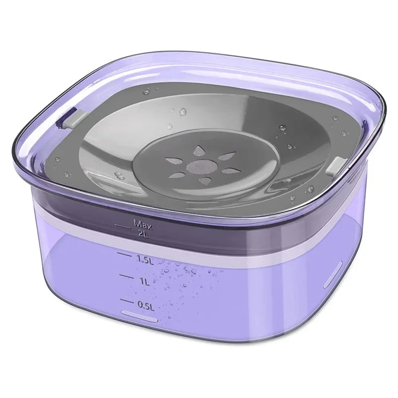 2L Dog Water Bowls Pet  Floating Drinking Bowls Cat Anti Wet Mouth Anti Splash Large Capacity Drinker For Small Mid Large Dog