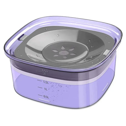 2L Dog Water Bowls Pet  Floating Drinking Bowls Cat Anti Wet Mouth Anti Splash Large Capacity Drinker For Small Mid Large Dog