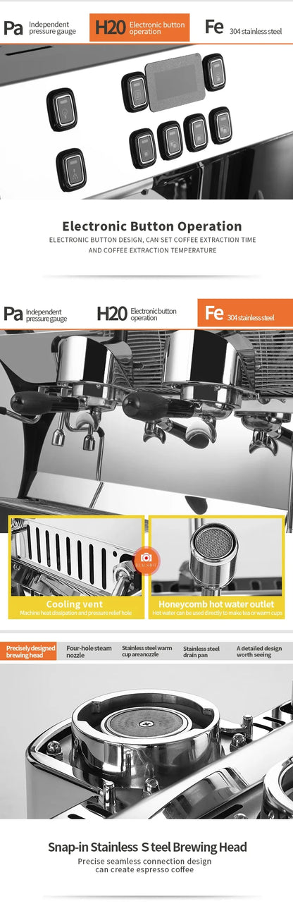 Germany Express Semi Auto Barista Commercial Espresso Expobar Maker Commercial Made in China Coffee Machine