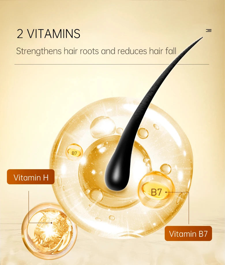 PURC 300ML Biotin Hair Shampoo Scalp Cleaning Nourishing Strengthen Roots Shampoos Hair Care Products for All Hair Types