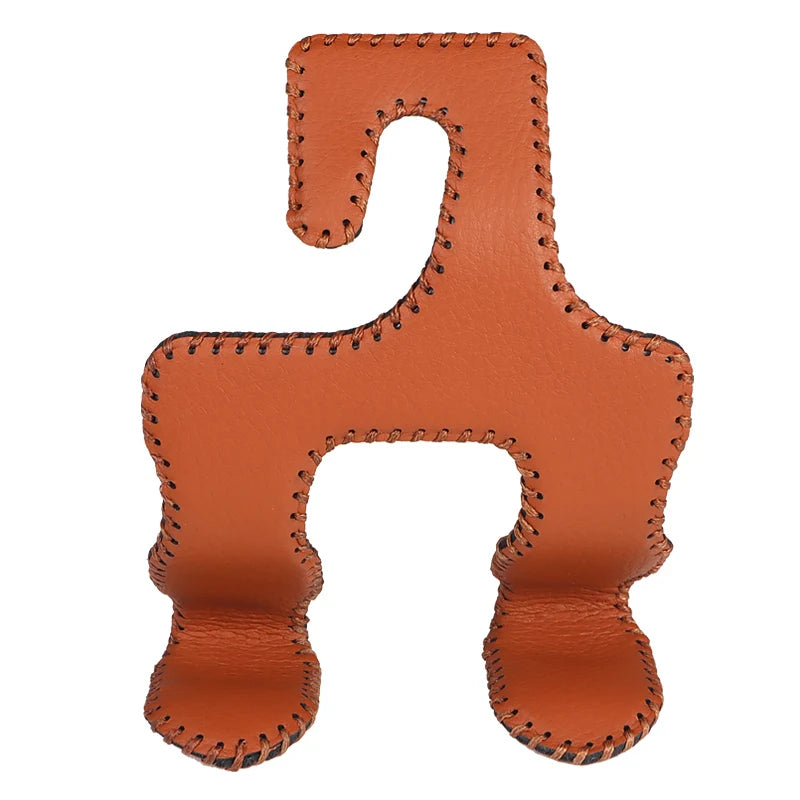 Universal Leather And Metal Car Seat Back Hooks Vehicle Multifunctional High load-bearing storage hook Auto Interior Accessories