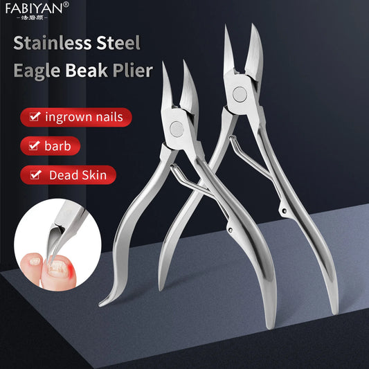 Stainless Steel Nail Scissors Dead Skin Cuticle Remover Nail Clippers Ingrown Toenail Foot Care Tool Eagle Beak Plier