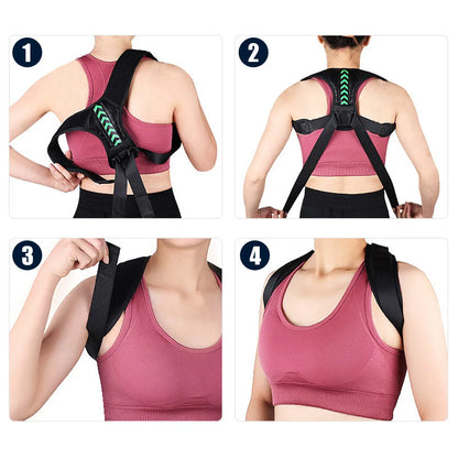 Posture Corrector Unisex Adjustable Back Clavicle Support Back Brace for Neck Back Shoulder Reshape Body