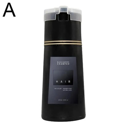 200ML Hair Coloring Shampoo Dye Shampoo For Covering Gray White Shampoo Black Brown Purple Hair Colouring Shampoo Hair Care