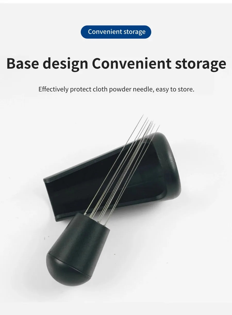 Espresso Coffee Stirring Tool, Coffee Powder Stirrer, Needle Distributor, Wood Handle, Barista Hand Distribution Tool