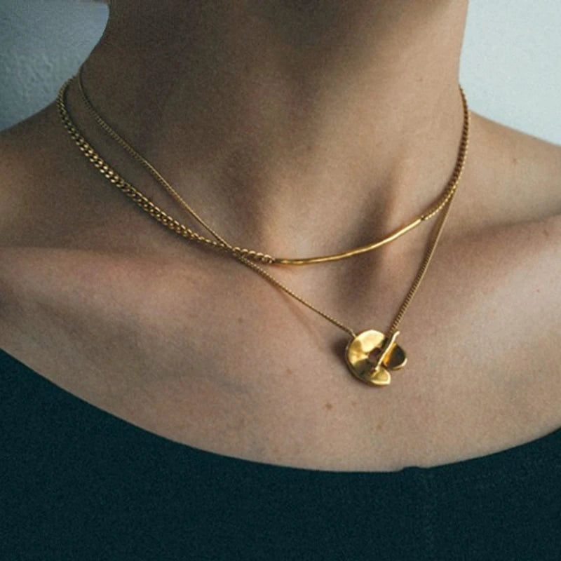 Fashion Jewelry Accessories Two Wearing Method Pendant Chain Necklace For Women Female Popular Style Hot Sale Party Gift