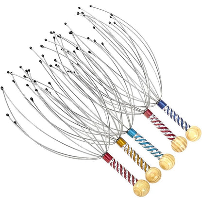 Octopus Head Massager Scratching Scalp Relaxation Relief Increase Blood Circulate Scratcher Relieves Tension Health Care Random