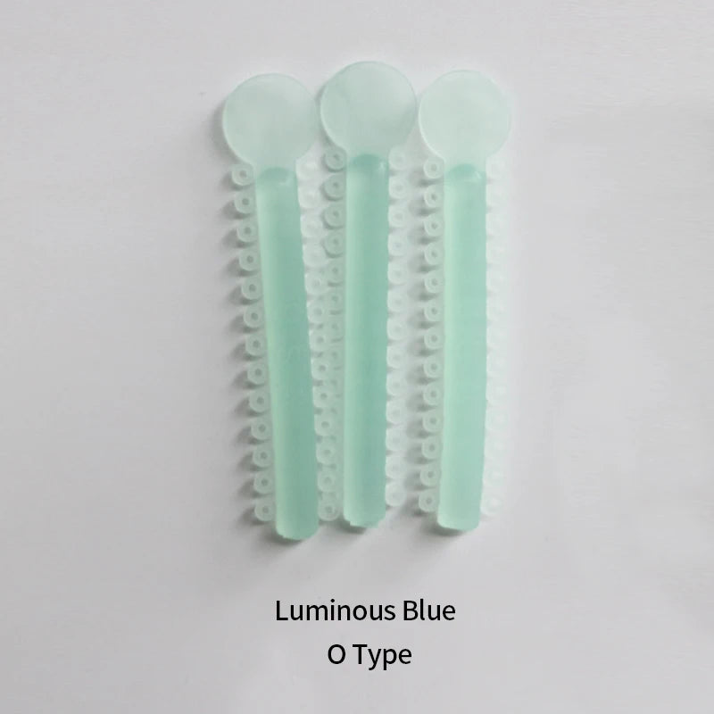 Dental Night-Light Luminous Ligature O Tie /I Tie for Orthodontic Brace Yellow Blue Green Dental Material