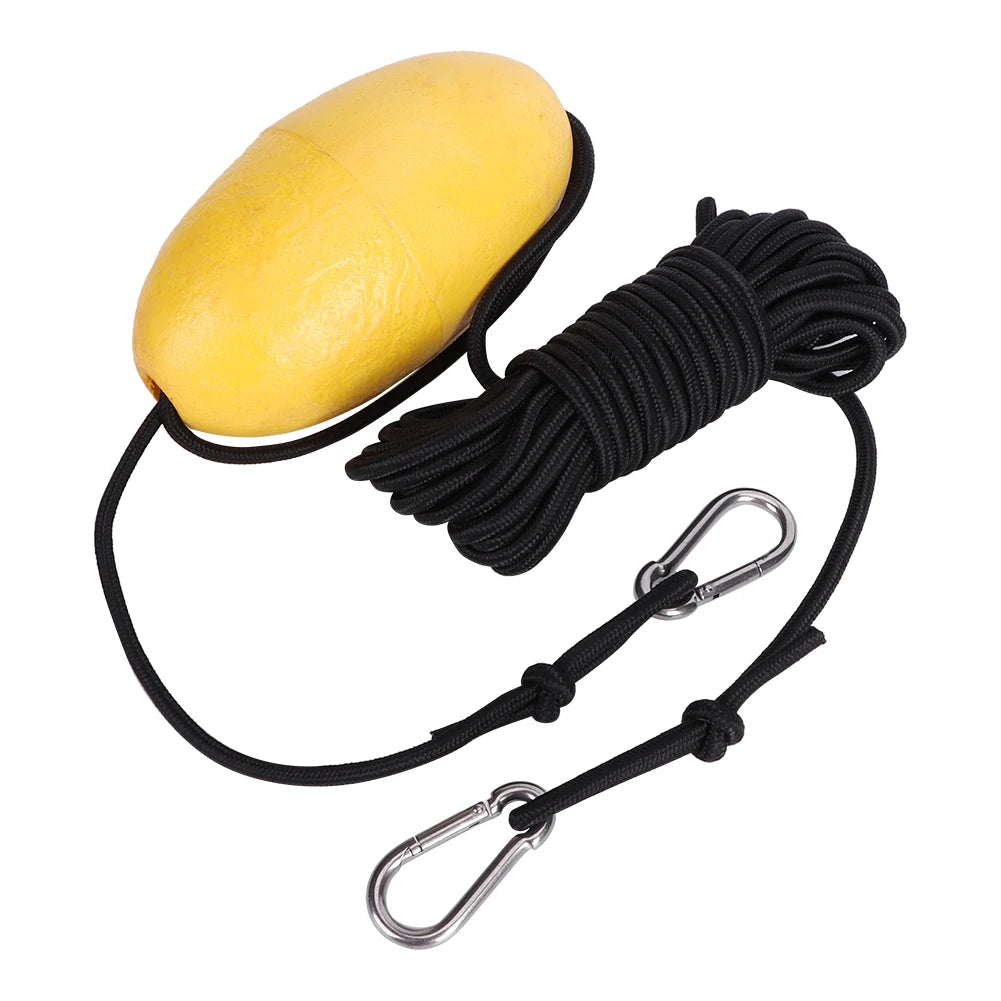 Drift Anchor 9.8m/32.2ft Fishing Drift Anchor Throw Line Sea Drogue Portable Float Buoy Accessory for Marine Boat Yacht Kayak