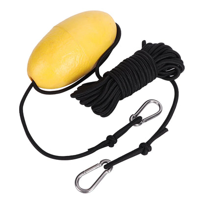 Drift Anchor 9.8m/32.2ft Fishing Drift Anchor Throw Line Sea Drogue Portable Float Buoy Accessory for Marine Boat Yacht Kayak