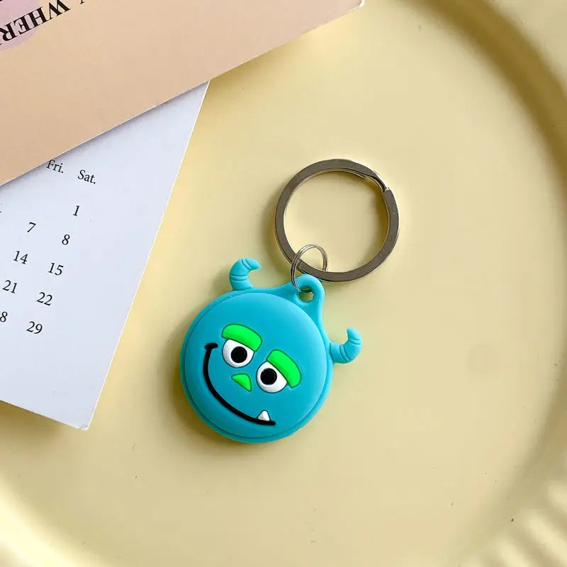 Cute cartoon For Apple Airtag Case Silicone Protective Cover Locator Tracker Keychain Shell