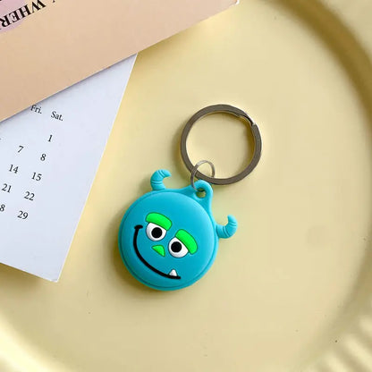 Cute cartoon For Apple Airtag Case Silicone Protective Cover Locator Tracker Keychain Shell