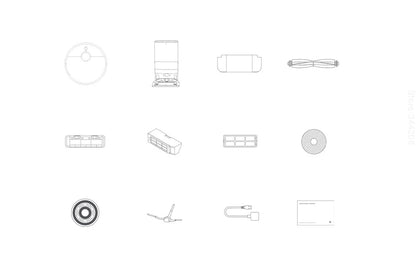 XIAOMI MIJIA OMNI 2 Robot Vacuum Cleaners C102CN Home Robot Vacuum Cleaners and Mop Combo APP Control Self Cleaning Empty Dock