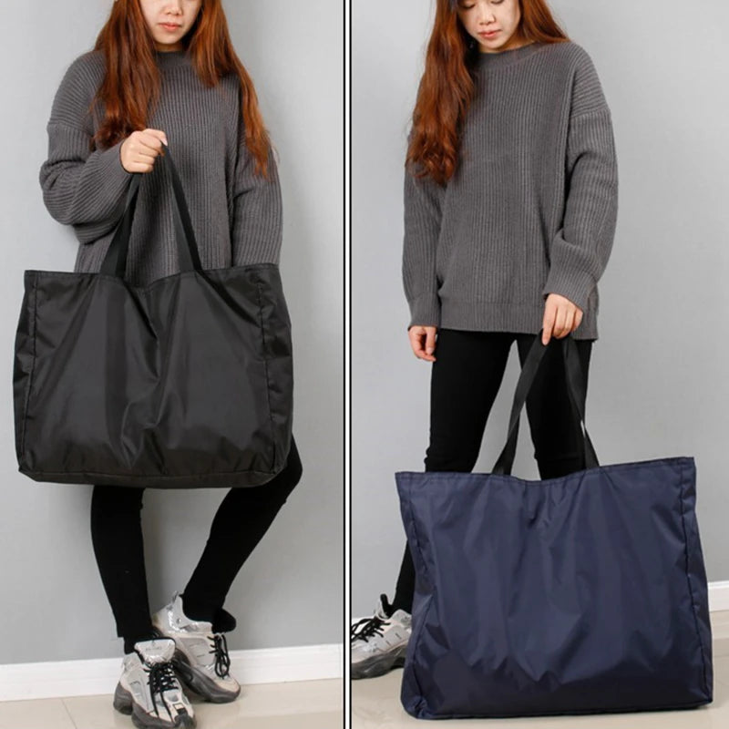 Large Capacity Handheld Bag Solid Color Storage Pouch Practical Travel Bags Pregnant Women's Admission and Delivery Handbag