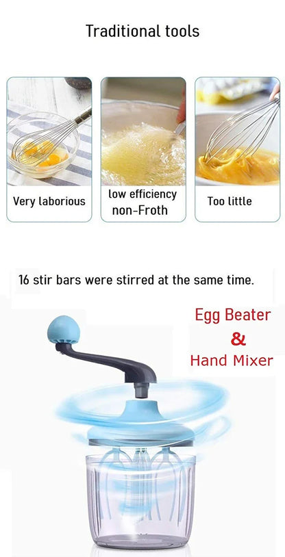 M é langeur battur à ufs manual avec poine, gourmet gadgets, dessert shop, mayonnaise, mousse, blender