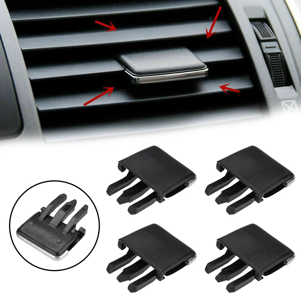 4pcs Car Vehicle Air Vent Clip Plastics Conditioning Vent Louvre Blade Adjust Slice Clip For Toyota For Corolla Car Vehicle Part