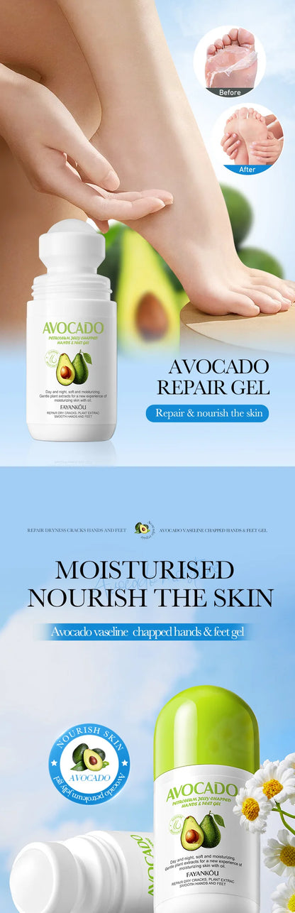 Avocado Hand and Foot Cream Condensation Bead Rolling Creams Moisturizing Nourishing Repairing Feet Hands skincare Creams