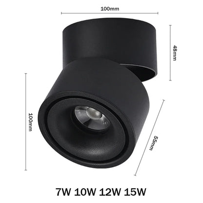 Led Spotlights Foldable Downlight Wall Spot Led Lamp Focos Ceiling Lamp Surface Mounted Indoor Lighting for Living Room Kitchen