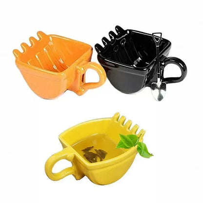 Funny Mugs Excavator Bucket Model Coffee Mugs Creative For Dessert Mug Cups For Coffee Best Gift Cake Cup