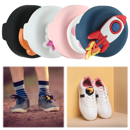 Waterproof Cute Cartoon Holder for Apple AirTag Silicone Tracker Protector GPS Tracker Holder for Kid Shoes Shoestring