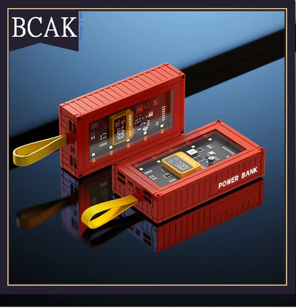 BCAK  Brand discount store 30000mAh 50000mAh 120W Fast Charging Transparent Power Bank 200000mAh Large-capacity Mobile Power