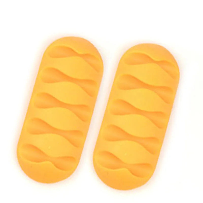 Cable Clips Cord Organizers Holder Adhesive Silicone Desk Winder Cable Holder Desktop Wire Wrapped Office Accessories gift