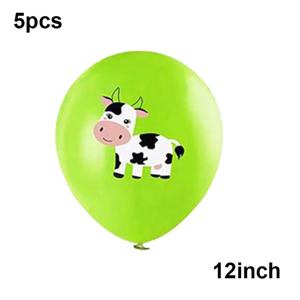 Farm Birthday Party Supplies Animal Farm Paper Plate Pig Sheep Chicken Horses Cows Shape Dinnerware Farm Animal Party Decoration