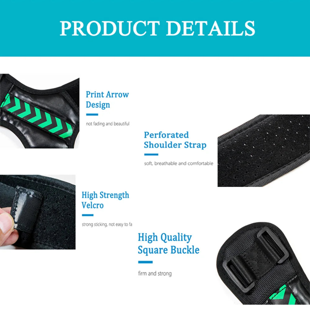 Posture Corrector Unisex Adjustable Back Clavicle Support Back Brace for Neck Back Shoulder Reshape Body