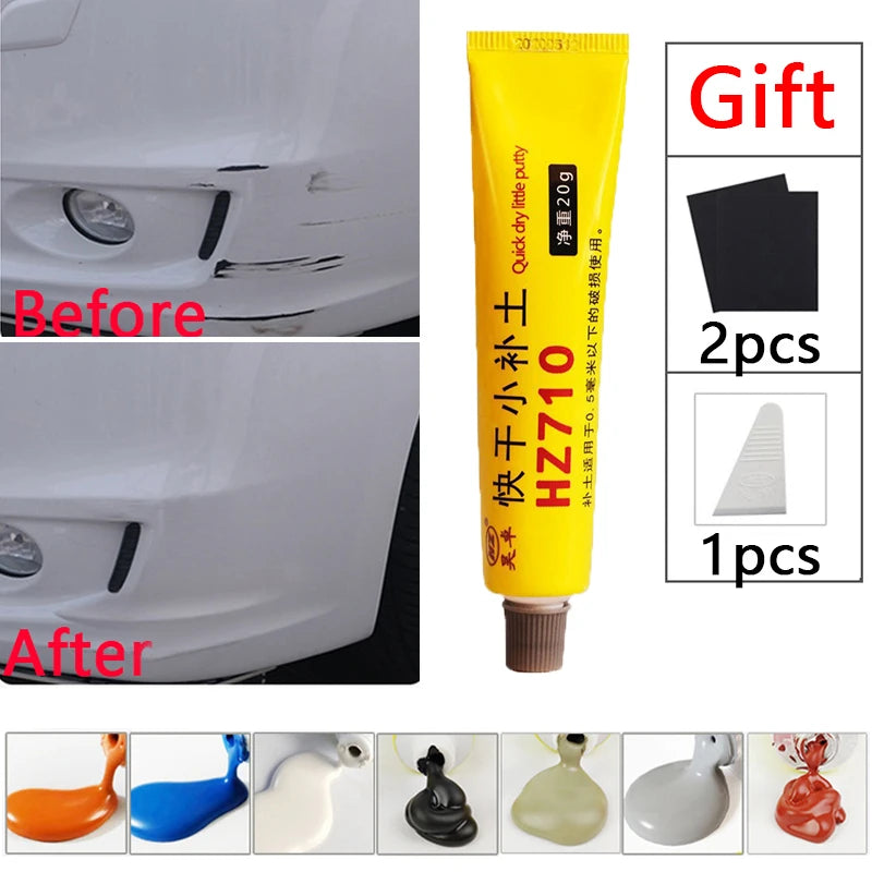 Automobile Refinishing Coating Painting Scratch Repair Putty Filler Quick Drying Car Body Smooth Repair Tool Set Car Accessories