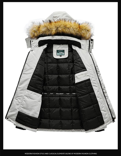 TRAF Winter New Cotton-Padded Men's Thick Fashion Handsome Hooded Cotton-Padded Jacket Pure Cotton Warm Cotton-Padded Jacket